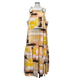 Lane Bryant Printed Jewel Neck Tent Dress